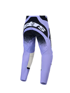 Alpinestars Pantaloni Stella Techstar Swan, pantaloni da motocross da donna, viola chiaro e neri, vista posteriore con seduta rinforzata