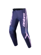 Alpinestars pantaloni Stella Fluid Apex V2, pantaloni da motocross da donna, grigi e rosa, rinforzati per il fuoristrada.