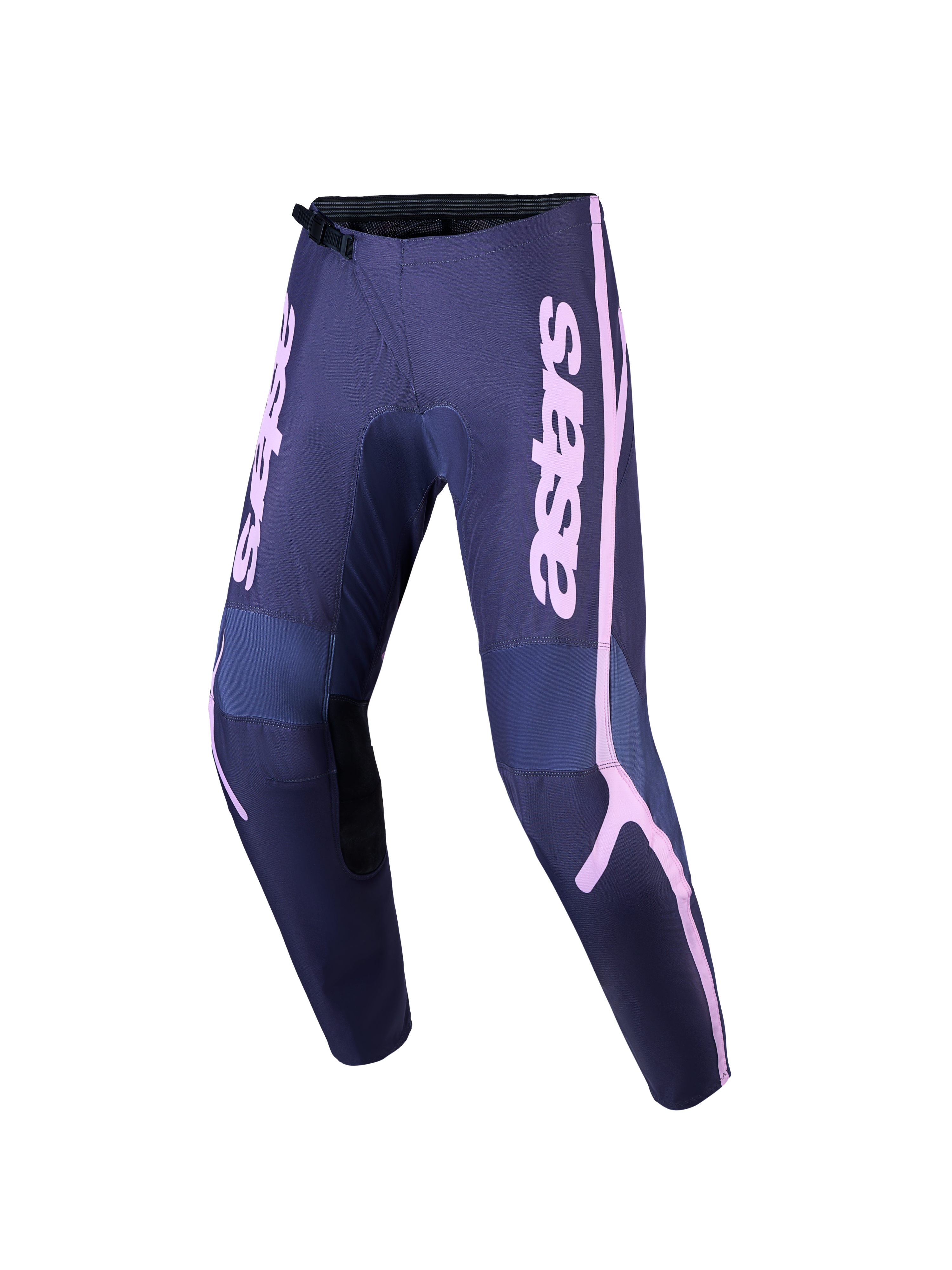 Alpinestars pantaloni Stella Fluid Apex V2, pantaloni da motocross da donna, grigi e rosa, rinforzati per il fuoristrada.