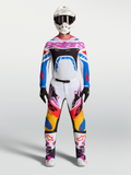 Alpinestars Supertech Dyna maglia e completo da motocross da uomo, bianco, blu e viola, abbigliamento racing professionale
