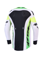 Alpinestars Maglia Supertech Dyna 2027 AND Supertech Dyna Gear Set, maglia da motocross verde e nera con fori laser-cut.