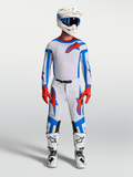 Alpinestars maglia Supertech Vesta e completo, abbigliamento motocross da uomo, lilla chiaro e rosso cardinale.