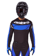 Alpinestars completo e maglia Techstar Dreem 2025, abbigliamento motocross nero e blu da uomo per fuoristrada