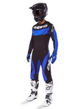Alpinestars Completo Techstar Dreem 2025, completo motocross uomo, nero e blu, abbigliamento racing off-road ventilato.