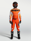 Alpinestars Maglia Racer Amber e Racer Amber Gear Set, completo da motocross per uomo, arancione e bianco, traspirante.