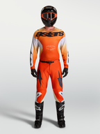 Alpinestars Maglia Racer Amber e Racer Amber Gear Set, completo da motocross per uomo, arancione e bianco, traspirante.