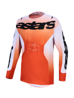 Alpinestars maglia Racer Amber 2027, maglia da motocross da uomo, rosso cardinale e lilla chiaro, in poli-tessuto traspirante con vestibilità race fit