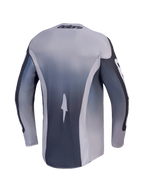 Alpinestars Racer Amber Jersey, maglia da motocross, vista posteriore, grigio e grigio antracite, tessuto tecnico traspirante per prestazioni elevate, abbigliamento off-road