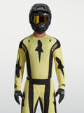 Alpinestars Techstar Atrox, maglia da motocross da uomo, gialla e nera, vestibilità atletica con perforazioni laser.