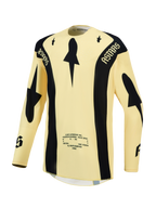 Alpinestars maglia Techstar Atrox, maglia da motocross da uomo, gialla e nera, con perforazioni laser traspiranti.