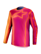 Alpinestars Maglia Fluid Kepler, maglia da motocross per uomo, viola e arancione, in poliestere leggero e traspirante per prestazioni fuoristrada.