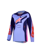 Alpinestars Maglia Fluid Hunt Ragazzo, maglia da motocross traspirante, viola e rosa, in tessuto tecnico per giovani piloti