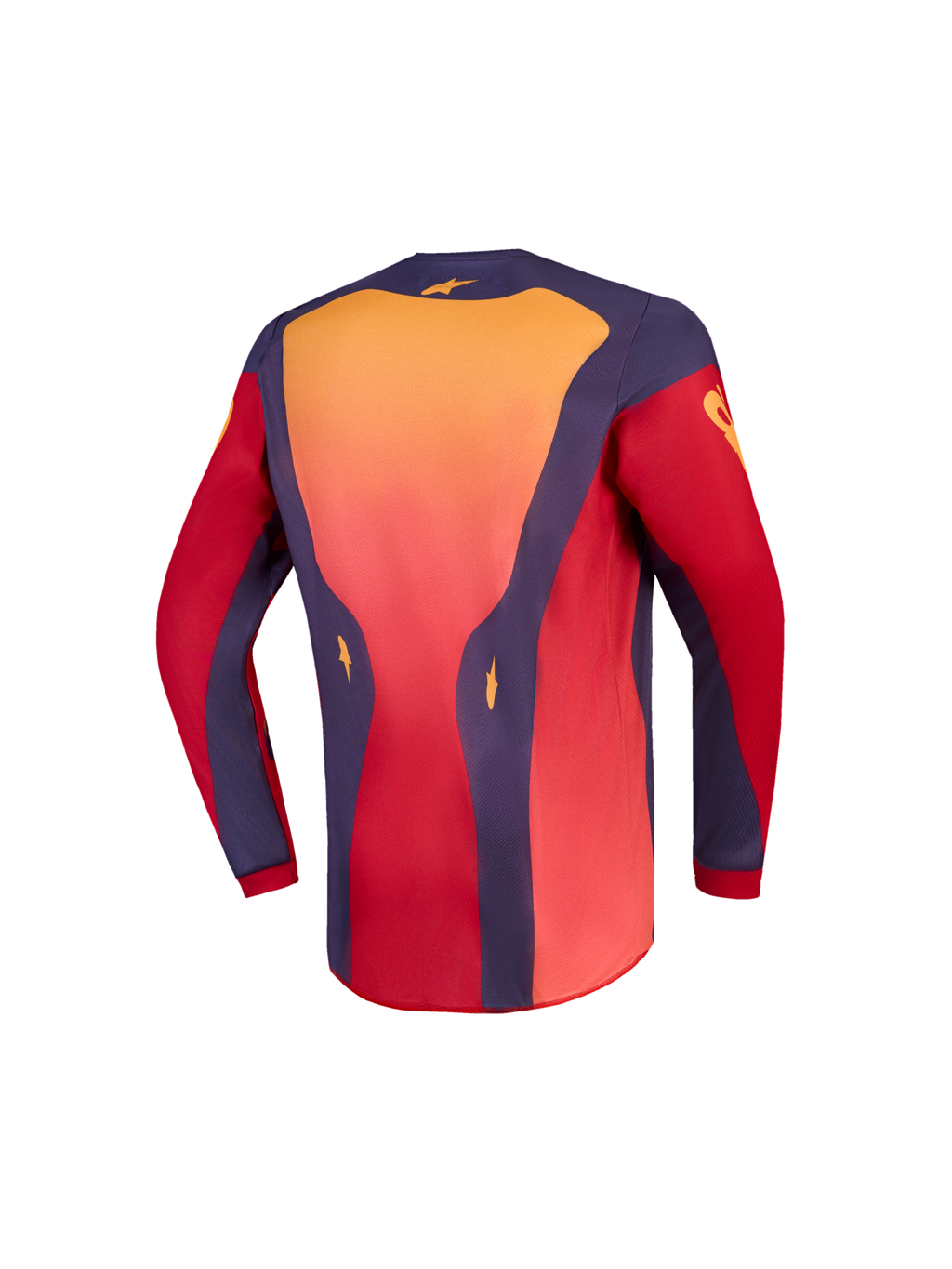 Alpinestars Maglia Fluid Hunt Ragazzo AND Ragazzo Fluid Hunt Gear Set, maglia motocross, rosso e corallo, vista posteriore.