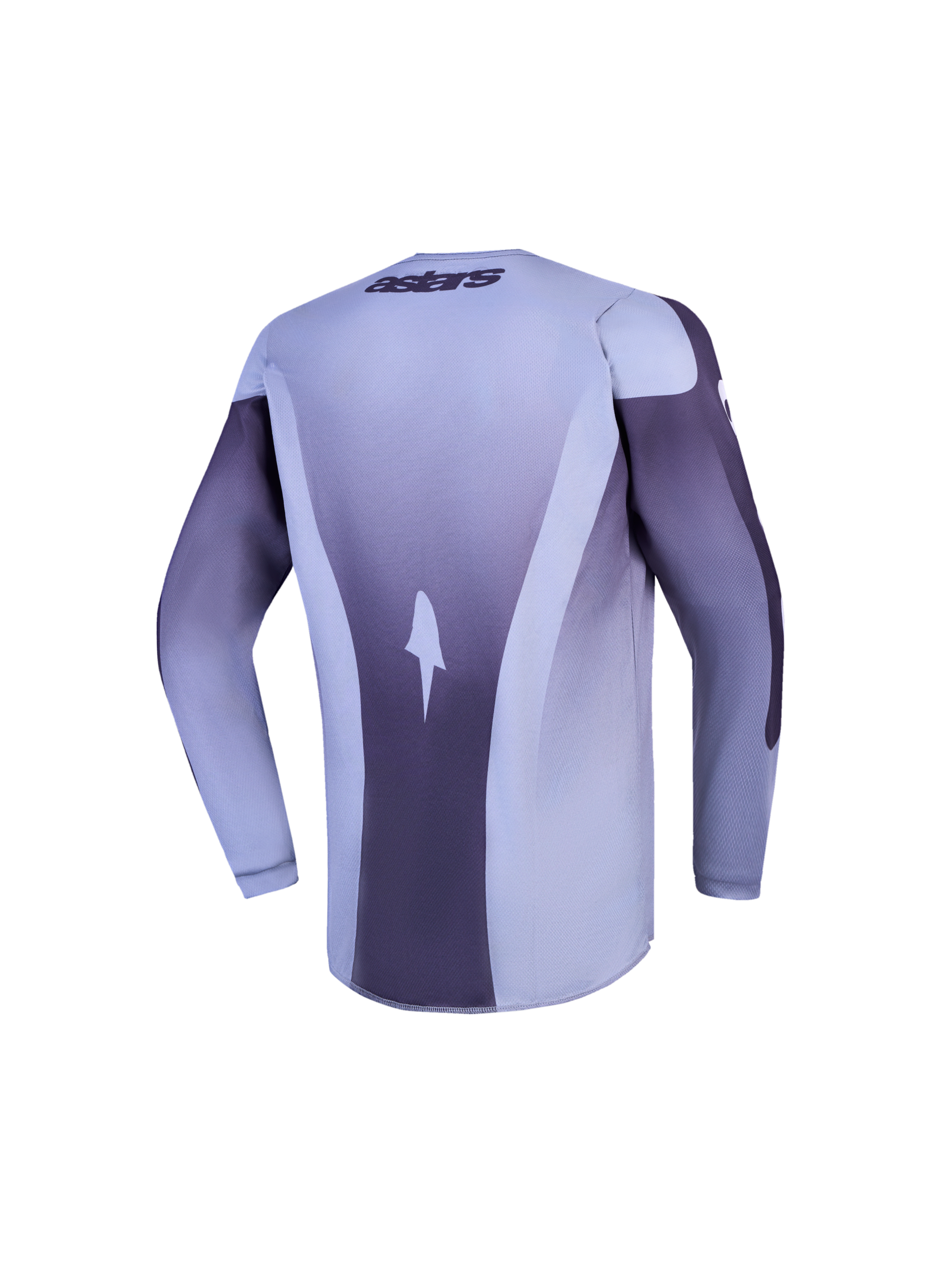 Alpinestars maglia Ragazzo Fluid Amber, maglia da motocross a maniche lunghe grigia e viola, vista posteriore