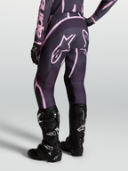 Alpinestars Pantaloni Stella Fluid Apex V2, pantaloni motocross da donna, grigio e rosa, con stivali Tech 7 neri