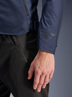 Alpinestars giacca C-1 Air, giacca da moto urban da uomo, blu, con rete tecnica e dettaglio logo sulla manica