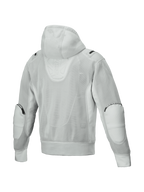 Alpinestars Felpa con cappuccio Moflow Air Tech, giacca moto grigia in rete da uomo, predisposta per Tech-Air, vista posteriore