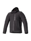 Alpinestars Felpa Neo Impermeabile, giacca da moto urban da uomo, nera, tessuto softshell impermeabile, Tech-Air Ready