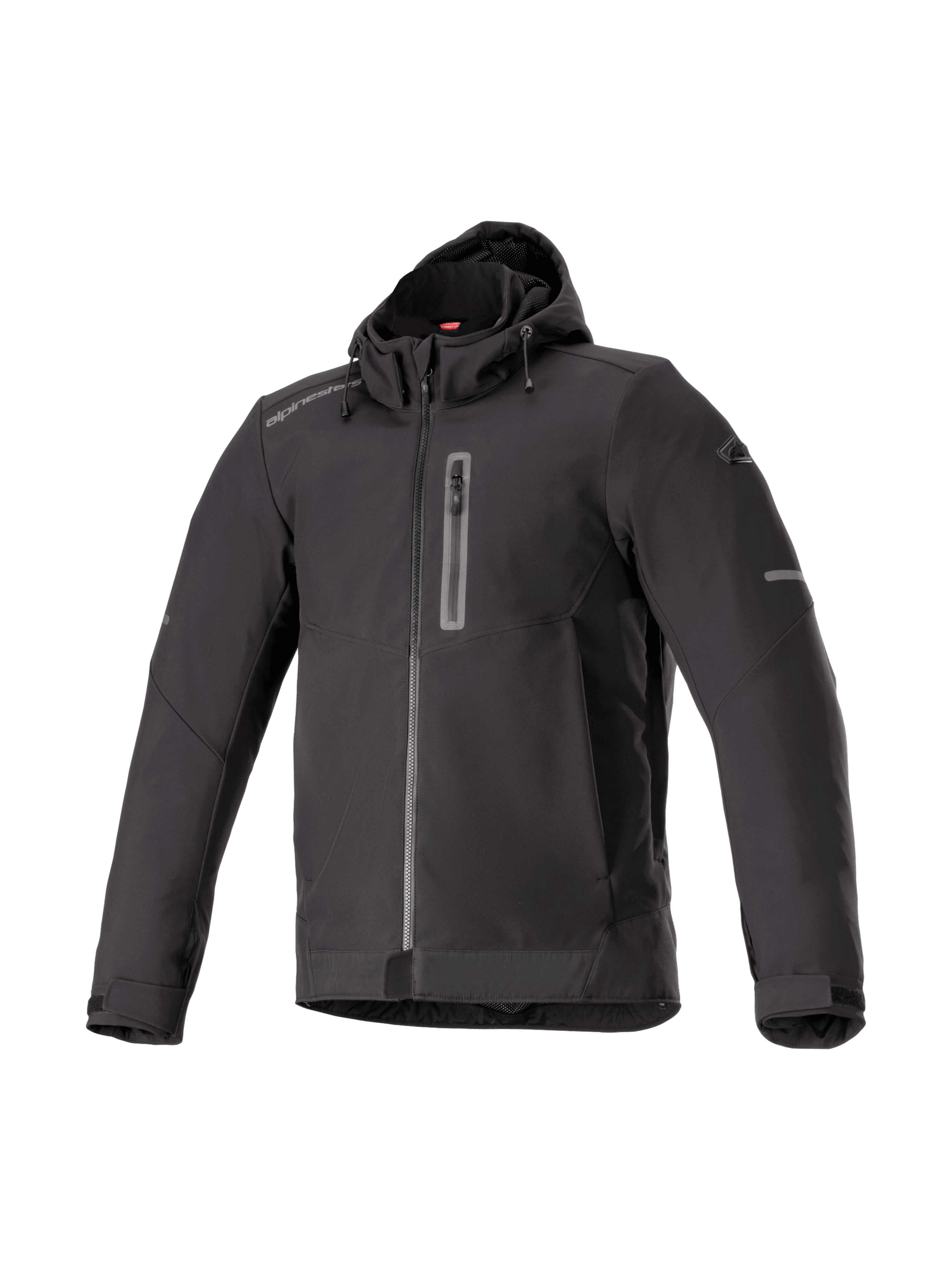 Alpinestars Felpa Neo Impermeabile, giacca da moto urban da uomo, nera, tessuto softshell impermeabile, Tech-Air Ready