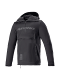 Alpinestars giacca con cappuccio Sherpa, giacca da moto urban anorak per uomo, nera, softshell antivento, Tech-Air Ready con protezioni Nucleon Flex Plus.