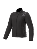 Alpinestars Pile Banshee, giacca da moto urban per donna, nera, dotata di protezioni Nucleon Flex Plus e rinforzi in Kevlar, tessuto elasticizzato per comfort e protezione nella guida urbana