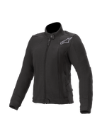 Alpinestars Pile Banshee, giacca da moto urban per donna, nera, dotata di protezioni Nucleon Flex Plus e rinforzi in Kevlar, tessuto elasticizzato per comfort e protezione nella guida urbana