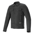 Alpinestars Garage Jacket, giacca da moto, Grigio Fumo, denim di cotone elasticizzato a maniche lunghe con silhouette ispirata all'abbigliamento da lavoro, con tasche sul petto e patch logo discreti, abbigliamento protettivo casual urbano