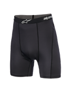 Alpinestars MX Boxer, pantaloncini base layer da motocross, neri, lunghezza a metà coscia, fascia elastica in vita con logo a stella bianco, vestibilità atletica con cuciture verticali