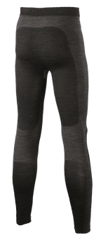 Alpinestars ZX Evo V2 Bottom, pantaloni intimo tecnico racing, nero e grigio, vista posteriore che mostra la costruzione in maglia tecnica senza cuciture con pannelli più scuri sulla seduta e sui polpacci, intimo ignifugo per motorsport