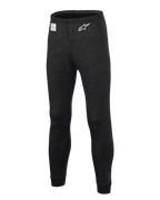 Alpinestars Race V3 Bottom, pantaloni intimo tecnico per auto racing, nero, con tessuto testurizzato ignifugo, logo a stella bianco sulla coscia, etichetta di certificazione FIA in vita, sottotuta tecnico a tutta lunghezza per il motorsport professionale