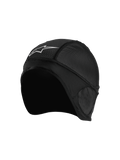 Alpinestars Balaclava Skull Cap, sottocasco da moto nero, pannelli in mesh traspirante, logo stella bianco, design ergonomico con cuciture piatte per il comfort sotto il casco