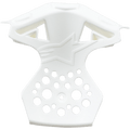 Alpinestars Supertech M10/M8 Telaio Presa D'Aria Mentoniera, bianco, ricambio in plastica con logo a stella in rilievo, molteplici fori di ventilazione circolari e design angolare per la ventilazione della mentoniera del casco da motocross
