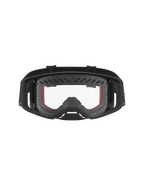 Alpinestars Maschere Supertech Dura Air Fluid, maschere da corsa motocross nere e rosse con lente trasparente e montatura ventilata