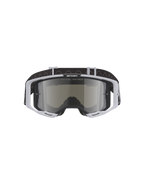 Alpinestars Vision 8 Lahnd Goggles, maschera da motocross, Iron Camo Mirror Silver, montatura grigio chiaro con lente argento specchiata, fascia nera con motivo ondulato, occhiali professionali per gare fuoristrada e motocross