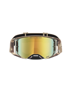 Alpinestars maschere Supertech Lone, camo desert e oro, lente a specchio per prestazioni elite motocross.