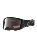 Alpinestars Maschere Supertech Vesta, maschere da motocross fuoristrada, nero opaco con lente a specchio argento, ottiche ad alta definizione.