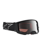 Alpinestars Maschere Supertech Vesta, occhiali da motocross racing, nero e argento a specchio, per una visione nitida.