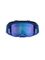 Alpinestars maschere Supertech Vesta, maschere da motocross blu con lente a specchio, montatura ergonomica per gare off-road.