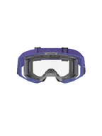 Alpinestars Vision 8 Corp Goggles, occhiali da motocross, viola e trasparenti, caratterizzati da un telaio A-FLEX viola, lente antiappannamento trasparente e un'ampia fascia viola con motivo a onde, protezione oculare ad alte prestazioni per competizioni fuoristrada