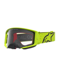 Alpinestars maschere Supertech Vesta, maschere da motocross professionali, giallo fluo e nero, lente trasparente per prestazioni elevate, ideali per motocross e supercross.