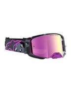 Alpinestars Maschera Supertech Lone Edizione Limitata, maschere da motocross con lente rosa mirror e cinturino camo viola, visione ad alto contrasto e ventilazione avanzata