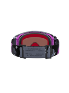 Maschera Supertech Lone Edizione Limitata, maschera motocross e supercross con cinturino camo, viola e rosa, lente a specchio rosa ad alto contrasto