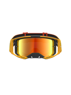 Alpinestars Maschere Vision 8 Amber Mirror, maschere motocross gialle con lente rossa specchiata e ventilazione RAM-AIR.
