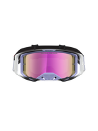 Alpinestars Maschere Vision 8 Maven, maschere da motocross, lavanda e nero, lente rosa specchiato antiappannamento, telaio A-FLEX e ventilazione RAM-AIR per competizioni off-road.