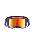 Alpinestars Maschere Vision 8 Maven, maschere da motocross con lente a specchio rossa e telaio A-FLEX, rosso e nero.