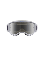 Alpinestars Maschere Vision 5 Drag, maschere motocross lilla chiaro e blu, lente argento a specchio e ventilazione RAM-AIR.