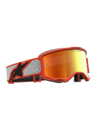 Alpinestars maschere Vision 5 Rora, maschere da motocross arancione e argento, lente a specchio rossa, montatura A-FLEX in uretano, sistema di ventilazione RAM-AIR, ideali per fuoristrada