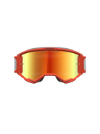 Alpinestars Maschere Vision 5 Rora, maschere da motocross da uomo, arancione e argento, con lente a specchio e telaio A-FLEX per off-road.