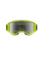Alpinestars Maschere Vision 5 Rora, maschere da motocross giallo fluo e nero, lente argento a specchio, ventilazione RAM-AIR.