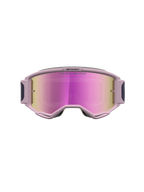 Alpinestars maschere Vision 5 Rora, maschere da motocross grigio e rosa con lente a specchio rosa e montatura A-FLEX.
